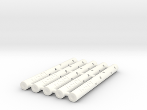 Adapters: Multiple Zebra F To D1 Mini (x5) in White Processed Versatile Plastic