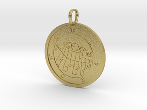 Bifrons Medallion in Natural Brass