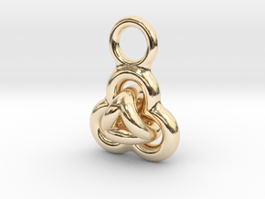 Interlocked Rings earring in 14k Gold Plated Brass