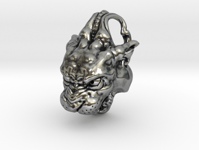 Panther Pendant in Antique Silver