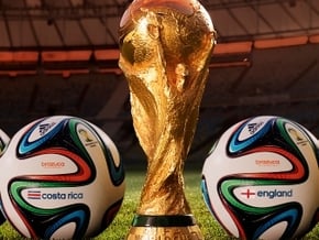 Fifa World Cup in Polished Gold Steel
