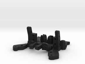 Axial SCX10.2 Front Leaf spring mounts with CMS in Black Natural Versatile Plastic