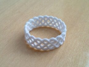 Celtic Ring - 23.5mm ⌀ in White Natural Versatile Plastic