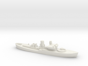 Flower Class corvette 1:3000 GBR WW2 naval in White Natural Versatile Plastic