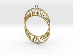Angela's Pendant test (vertical) in Natural Brass