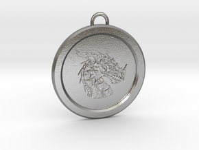 Pendragon Pendant in Natural Silver
