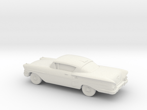 1/43 1958  Chevrolet Impala Coupe in White Natural Versatile Plastic