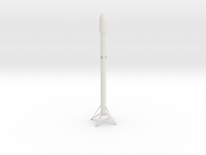 Falcon 9 in White Natural Versatile Plastic: Small