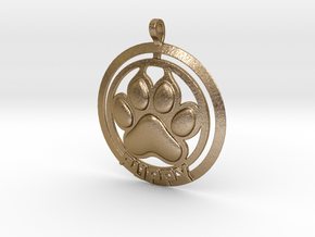 Puppy Tag in Polished Gold Steel