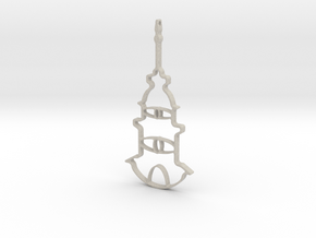 Tower Necklace-46 in Natural Sandstone
