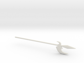 Galaxy Fighters Spear (3mm, 4mm) in White Natural Versatile Plastic: Small