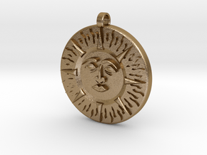 Sun&Moon in Polished Gold Steel