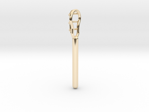 Lacrosse Stick in 14K Yellow Gold