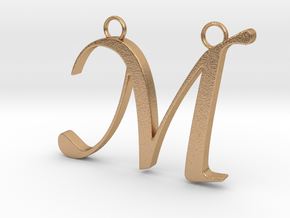 Letter M in Natural Bronze