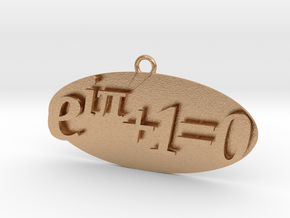 Euler identity Equation earring or pendant  in Natural Bronze