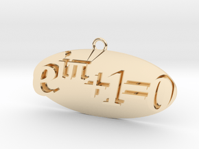 Euler identity Equation earring or pendant  in 14k Gold Plated Brass
