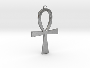 Ankh-2 in Natural Silver