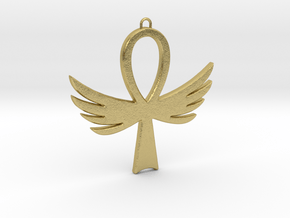 Ankh-4 in Natural Brass