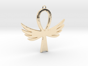 Ankh-4 in 14k Gold Plated Brass