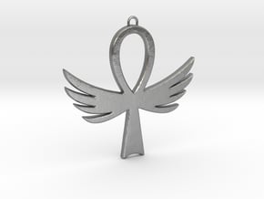 Ankh-4 in Natural Silver