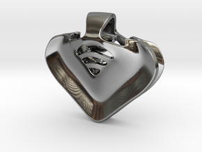 "Be my heart" Pendant in Fine Detail Polished Silver
