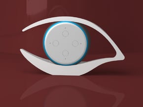 Alexa Eye (support for Echo Dot 3) in White Natural Versatile Plastic
