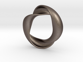 Mobius XIV in Polished Bronzed Silver Steel