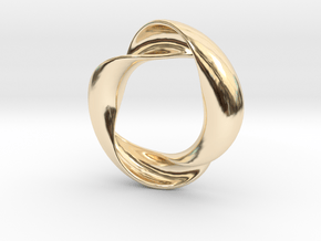 Mobius XIV in 14k Gold Plated Brass