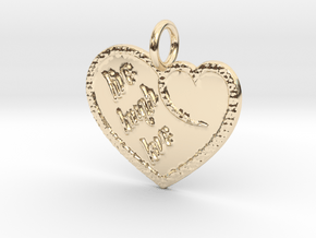 Live Laugh Love in 14K Yellow Gold
