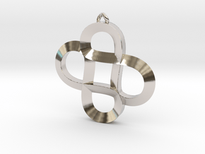 Infinity Hearts - Pendant in Platinum