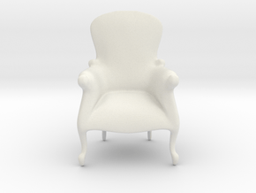 Printle Thing Armchair 10 - 1/24 in White Natural Versatile Plastic