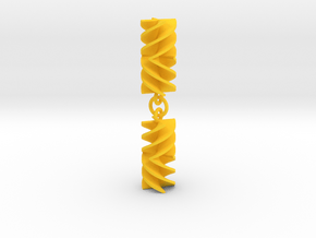 Absolute Rotini Earrings in Yellow Processed Versatile Plastic