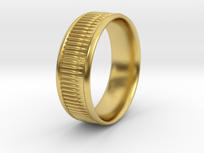 Bullet Belt Ring - multiple sizes available in Polished Brass: 5 / 49