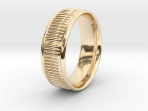 Bullet Belt Ring - multiple sizes available in 14K Yellow Gold: 5 / 49
