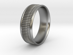 Bullet Belt Ring - multiple sizes available in Natural Silver: 5 / 49