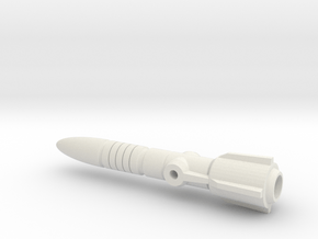 Metallic Missile, 5mm in White Natural Versatile Plastic: Medium