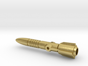 Metallic Missile, 5mm in Natural Brass: Medium