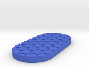 Honeycomb 50mmx25mm Miniature Base Plate in Blue Processed Versatile Plastic