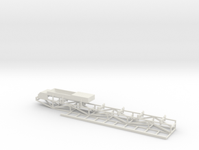 Tripper Car Belt Conveyor Feeder Head w/Catwalk in White Natural Versatile Plastic