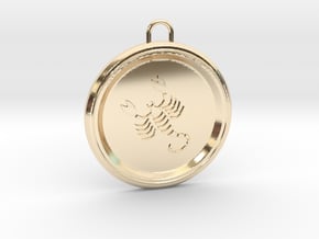scorpio-pendant in 14k Gold Plated Brass