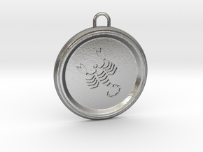 scorpio-pendant in Natural Silver
