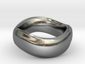 Ima Wave Ring in Polished Silver: 7 / 54