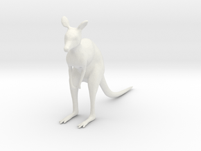 Printle Animal Kangaroo - 1/24 in White Natural Versatile Plastic