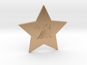 star-virgo in Natural Bronze