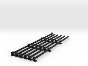 Stromschiene Conductor rail 1:160 Spur N Scale in Black Natural Versatile Plastic