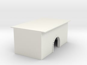 Wasserdurchlasstunnel Brücke gemauerter Bogen 1:16 in White Natural Versatile Plastic