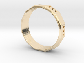 UomoB_20 in 14k Gold Plated Brass