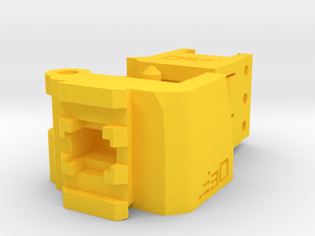TeleScopix Folding Stock Adapter (Compact Kit) in Yellow Processed Versatile Plastic