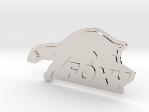 FOXY Badge 1.0 in Platinum