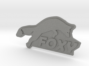 FOXY Badge 1.0 in Gray PA12